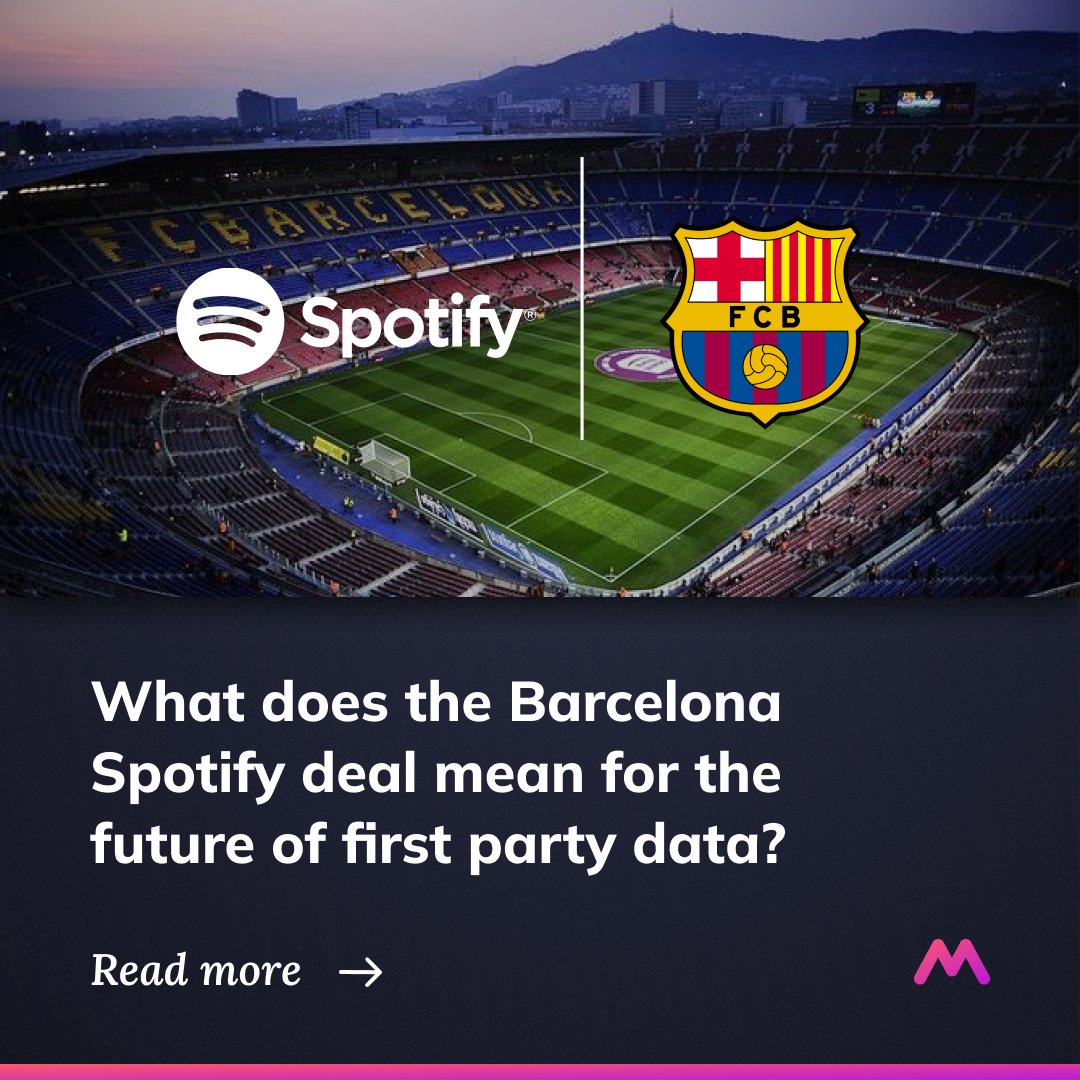 wearemonterosa's tweet photo. Barcelona's deal with Spotify prompted discussion around the value of registered fans. Our Head of Data & Insights Jess Meredith takes a look at how fan engagement can convert fans better.
#FirstPartyData #FanEngagement #EngageRetainConvert
https://t.co/N2wwaUguFP https://t.co/B4ZCd4Dzmr