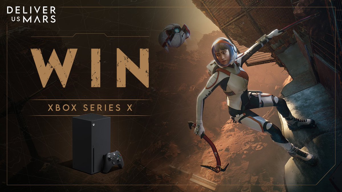 DeliverUsMars's tweet image. It's time to prepare for your mission to the Red Planet. 

To celebrate the reveal of Deliver Us Mars, we're giving away an Xbox Series X to one lucky winner!

Enter here: bit.ly/3tGe474
