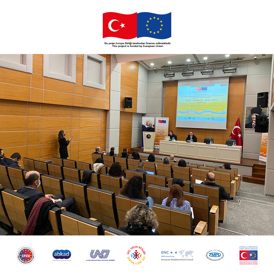 Sivil Toplum Diyaloğu VI çerçevesinde ABKAD’ın liderliği ile yürütülen “Türkiye ile Avrupa Birliği Arasında Yeni Bir Karayolu Taşımacılığı İşbirliği: Beklentiler ve Olasılıklar” projesinin Kapanış Toplantısı’nın ikinci gününde, bir araya gelindi.