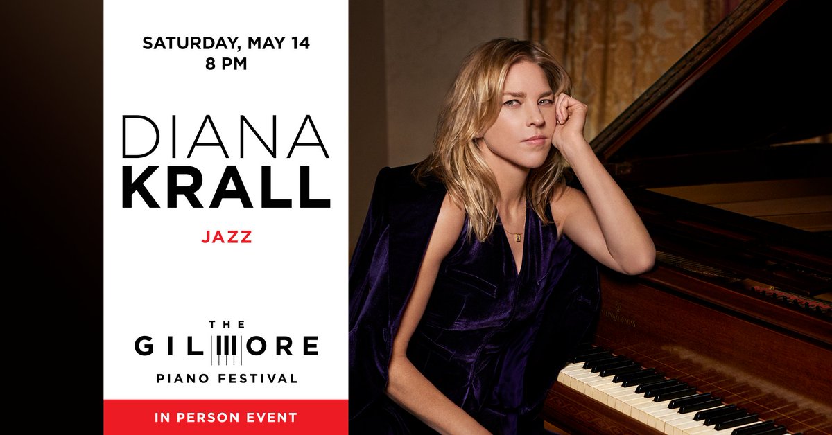 Join Diana Krall at The Gilmore Piano Festival in Kalamazoo. Tickets available at tour.dianakrall.com/#/liveevents/6…