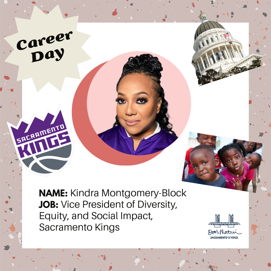 DorisMatsui's tweet photo. The amazing @kfmblock is the Vice President of Diversity, Equity, and Social Impact for the @SacramentoKings. 

Before working for an @NBA team, Kindra worked on behalf of the @SHFCalifornia Black Child Legacy Campaign! https://t.co/uKcxtT9ykO