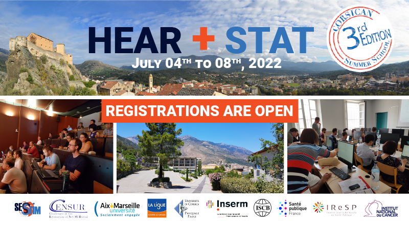 SESSTIM's tweet photo. [#SummerSchool] Registrations for “Statistical methods and recent advances in statistical methods for excess risk analysis” are now open!📊

💻 https://t.co/si6TTDEwgF

#NetSurvival #SurvivalAnalysis #CancerRegistry #ClinicalResearch #Epidemiology #Biostatistic #HearStat2022 https://t.co/4fFmd16uut