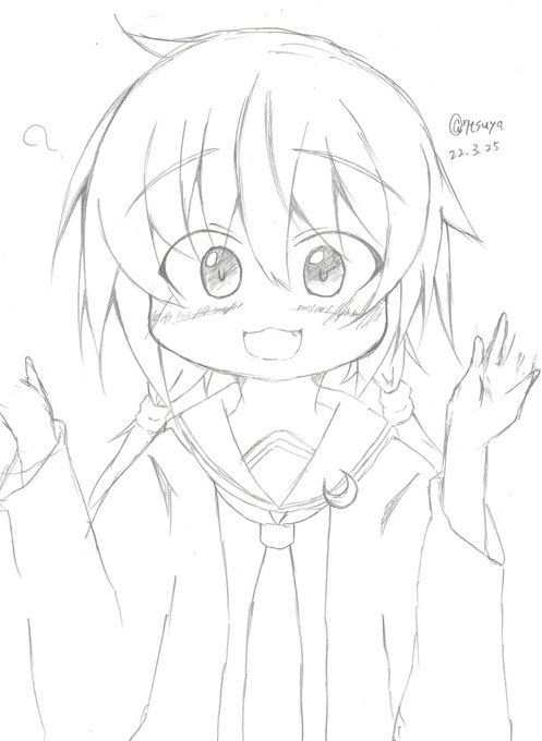 #艦これ版深夜の真剣お絵描き60分一本勝負
#艦これ版真剣お絵描き60分一本勝負_20220325
#皐月 