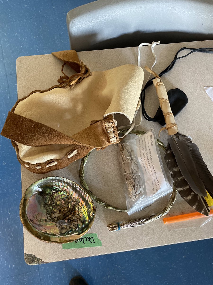 PWES_AVRCE's tweet photo. Charmaine Toney visited classes PP-5 sharing about her Mi’kmaq culture and teaching students and staff about smudging ceremonies. @AVRCE_NS https://t.co/xtmYT7zE4b