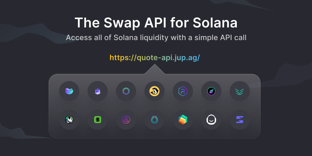 1/ Delighted to formally launch the Jupiter Swap API, which gives developers instant access to all the liquidity sources on <a href="/solana/">Solana</a> with a single HTTP call! 

Check out the easiest swap integration in DeFi: ⚡️
docs.jup.ag/jupiter-api/sw…