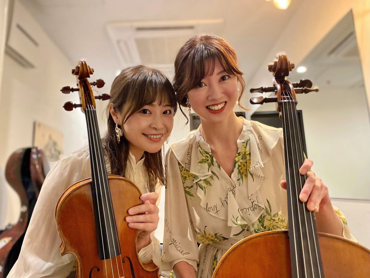 ericello's tweet photo. クローズドの演奏でしたー🎻✨
大忙しのひろのちゃんと今月は2回も会えました❣️
隣で弾いてる安心感🌸🌸🌸☺️ https://t.co/LpwpWj9fcS