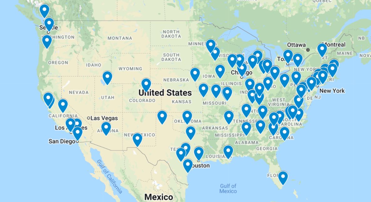 thePNRC's tweet photo. FAQ: Why did you change your name from the Midwest Pediatric Nephrology Consortium to The PNRC?
Answer: This is the distribution of our membership! #PNRCSpring22 https://t.co/jRBuz7RrmH