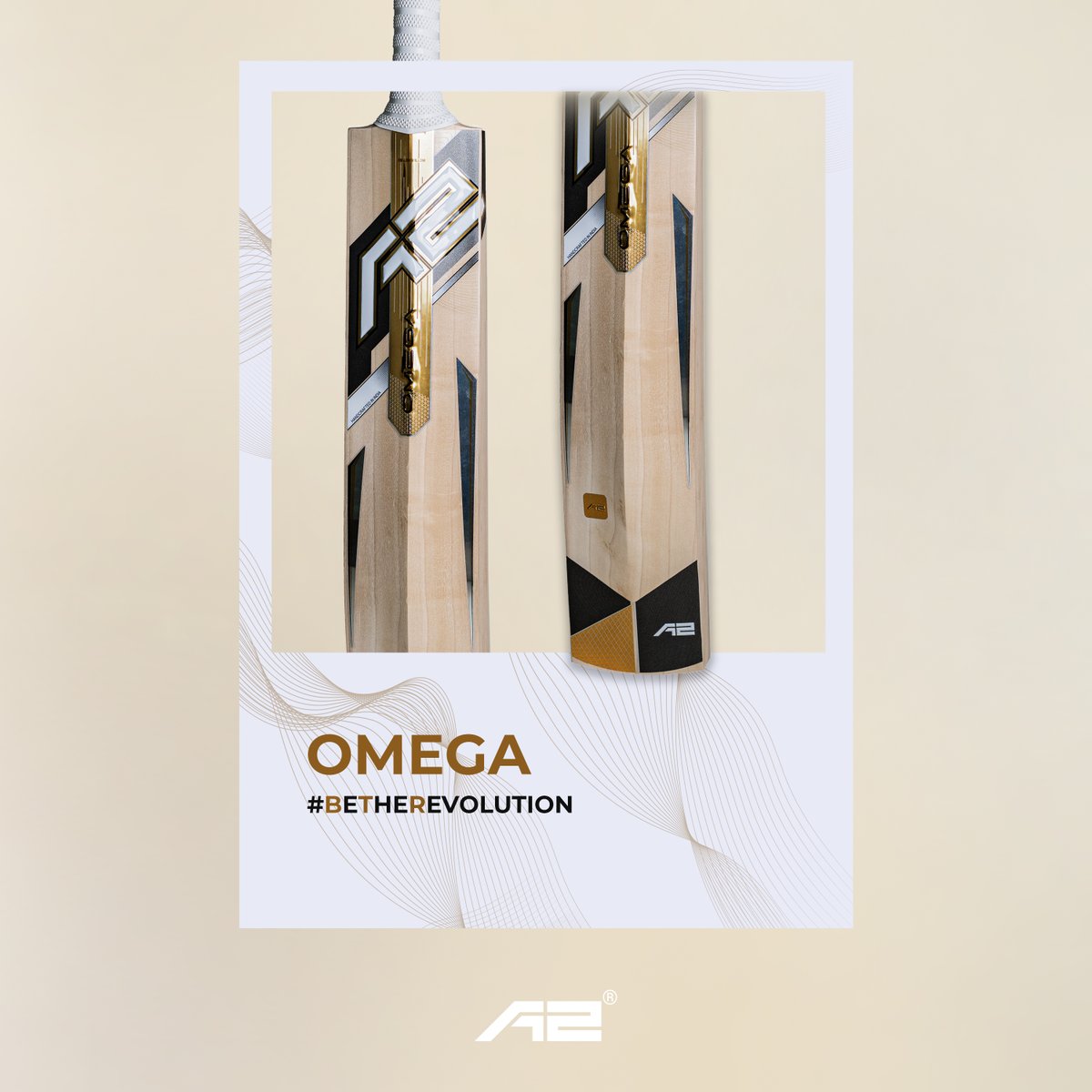 O M E G A 2022
With the hits and hints of gold, the Omega will make you shine as bright as the sun on the field.

Available now on our new website: a2cricket.com

#BeTheRevolution #a2cricket #MakeInIndia