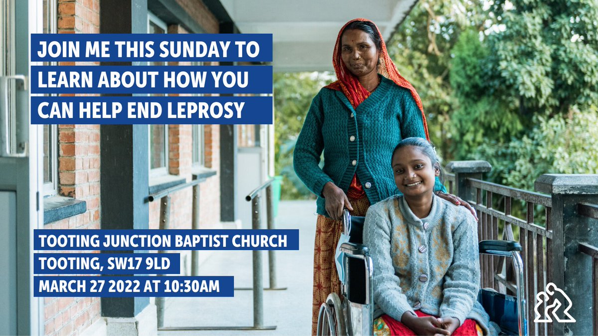 Would you love to see the end of #leprosy in your #lifetime? Do you live in and around #Tooting #London? Join me @leprosytalk this Sun 27th Mar from 10:30am at Tooting Junction #Baptistchurch to find out more. All are welcome! @tootingnewsie @TootingInsider @TootingRotary