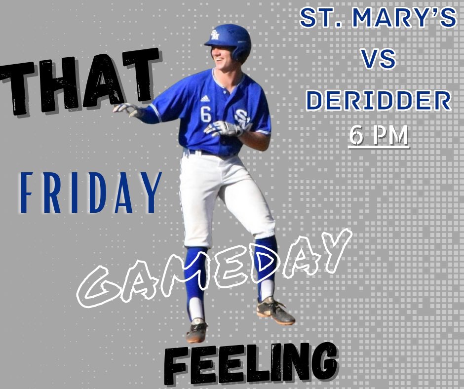 brooks_mcminn's tweet photo. 🚨 GAME DAY 🚨

🆚: DeRidder
🏟: St. Mary’s Baseball field
⌚️: 6:00 PM
📱: “St. Mary’s Tigers” on new GC app https://t.co/Zykn5MBZMD