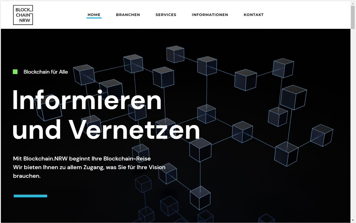 #BlockchainForAll - the #BlockchainNRW website is now online. We offer you access to everything you need for your #blockchain vision: Explanations, contacts, success stories, networks and much more. So it's worth checking back every now and then.  blockchain.nrw