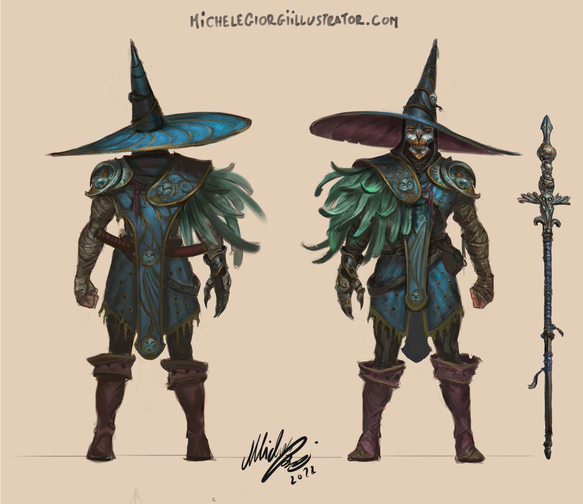 Onward with the mentorship assignments!

Thinking about the silhouette and the shapes of the characters is a new step for me.
#2dart #michelegiorgiart #michelegiorgiillustrator #conceptartwork #mage #wizards #sketchingart #design #dndcharacter #artisoninstagram #owlmask  #owl