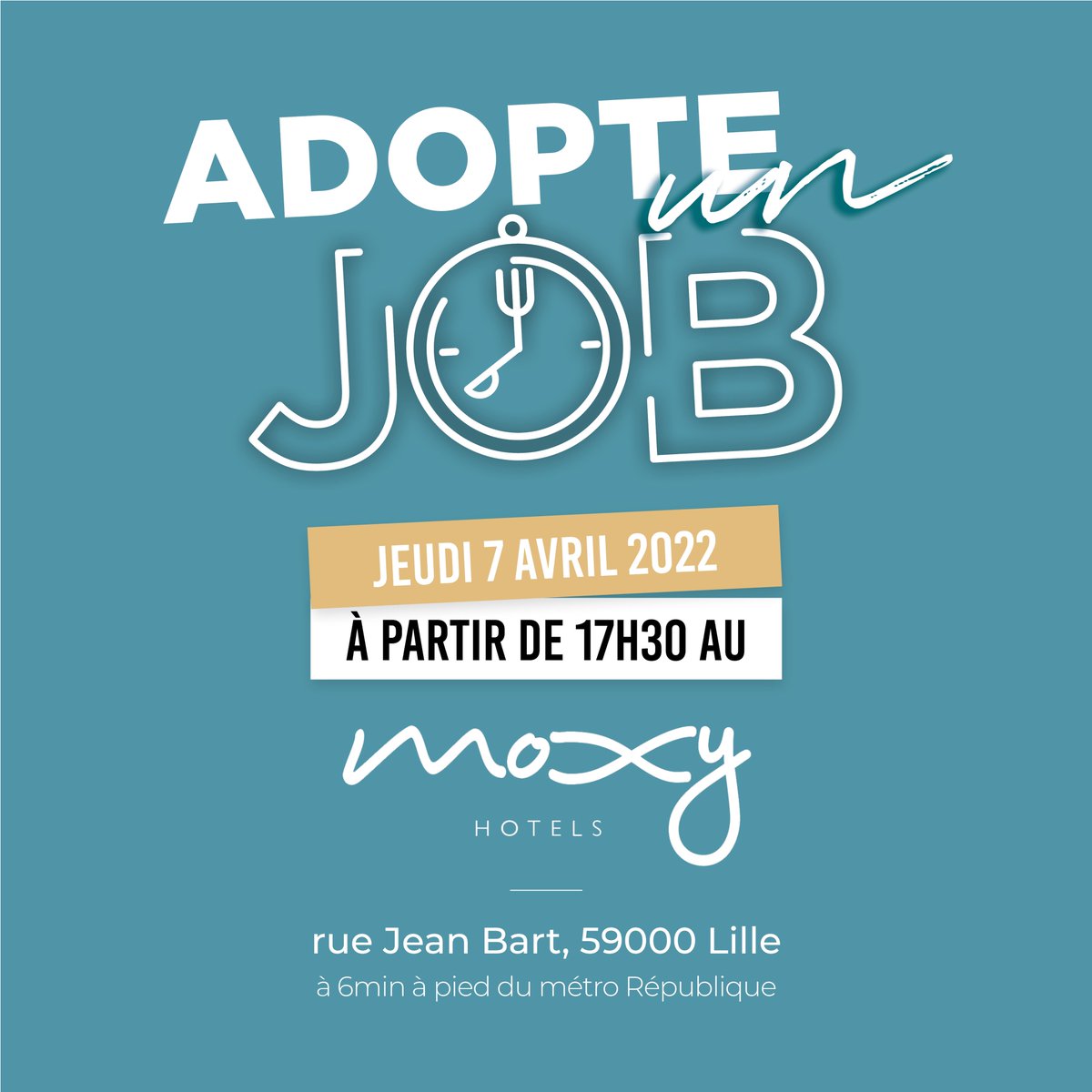 [#InfosPartenaires] 📢 Les hôtels de la métropole Lilloise recrutent 🚀 

100 postes, 40 hôtels... Venez découvrir les métiers, les opportunités d'emploi et les hôtels🧐

📅 jeudi 7 avril 2022 à partir de 17h30 à Lille

Pour participer au jobdating ⏩ pehdf.fr/ox9ul