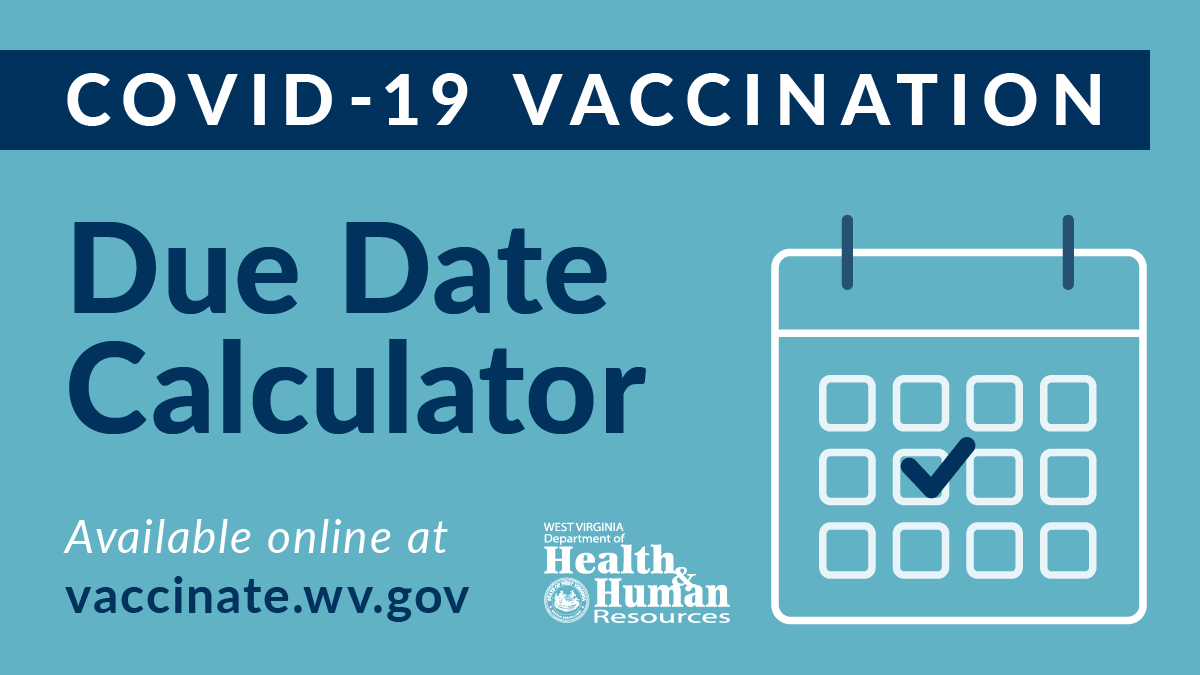 WV_DH_DHF_DoHS's tweet photo. With the ever-changing nature of the virus that causes #COVID19, clear information about vaccination &amp; how to stay protected is important. The COVID-19 Vaccination Due Date Calculator makes it easier for you to stay up to date on your COVID-19 vaccination: https://t.co/LZl9oPmGZe https://t.co/nuMTONG2Gg