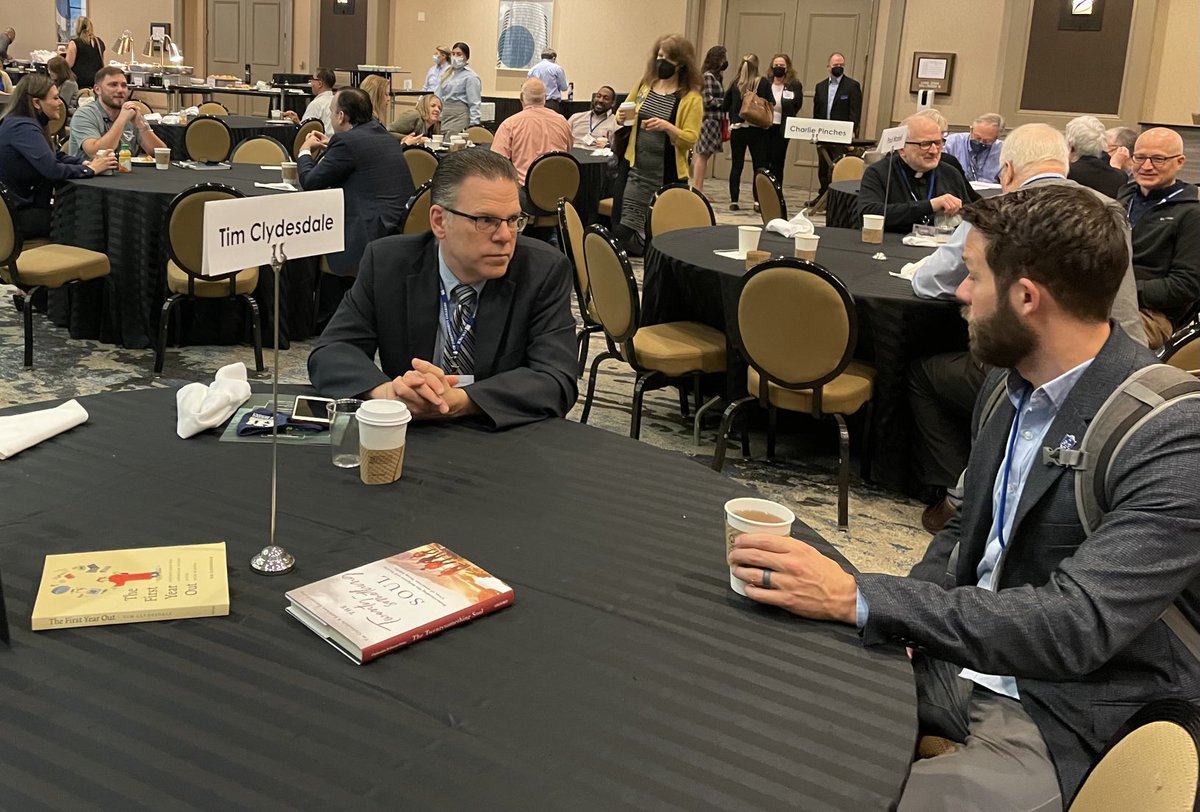 VocationMatters's tweet image. Breakfast with an author (Tim Clydesdale) #2022NetVUE #NetVUE