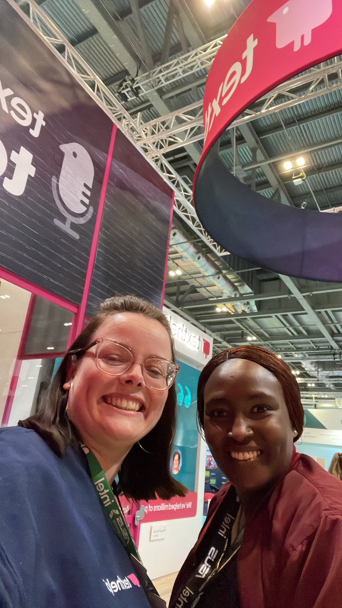 WhatTheTrigMath's tweet photo. @mmuhunyo IRL @texthelp at #Bett2022 https://t.co/wgXVKgLhAR
