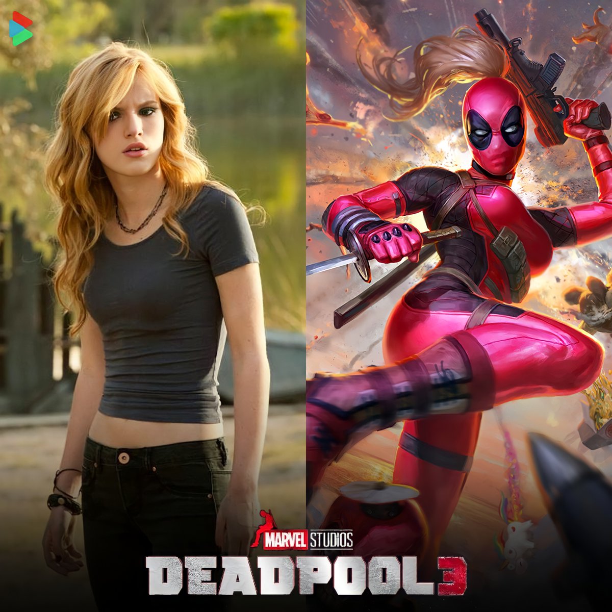 BingeWatchThis_'s tweet photo. Bella Thorne as Lady Deadpool? https://t.co/QXdA1HITre