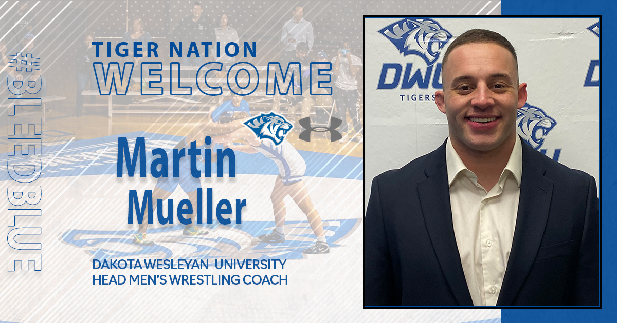 dwusports's tweet photo. @dwuwrestling Martin Mueller hired as new head coach of @dwuwrestling 

#BleedBlue | #EarnYourStripes 

https://t.co/I0l2ChQxIJ https://t.co/iasULZYXUd