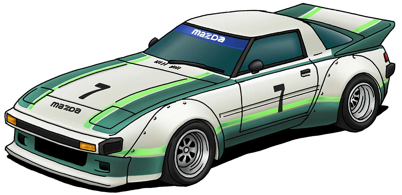 サバンナRX-3GT Late Type Racing Version MAZDA Savanna RX-3 Custom Car Racing at JCCA 筑波
