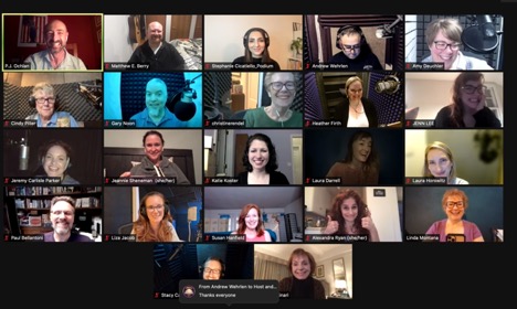 Another wonderful MasterClass in the books! Thank you  Stephanie Cicatiello from @PodiumAudio, as well as the always talented <a href="/pjochlan/">P.J. Ochlan</a>.  @TheRealAlexRyan ran an excellent class! To my classmates, YOU ALL ROCK! #audiobooknarrators #audiobooks #narrator