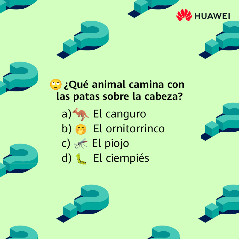 HuaweiMobileESP's tweet photo. 🥳 ¡Bienvenidos de nuevo, fans del #RetoHUAWEI!
😁 Esta semana queríamos hacer que os comáis el coco, por eso os hemos preparado unas adivinanzas cortas con tres temáticas que nos encantan: 🐶 animales, 🍕 comida y 🎹 música.
¿Puedes adivinar la solución? https://t.co/JP3621bD4q