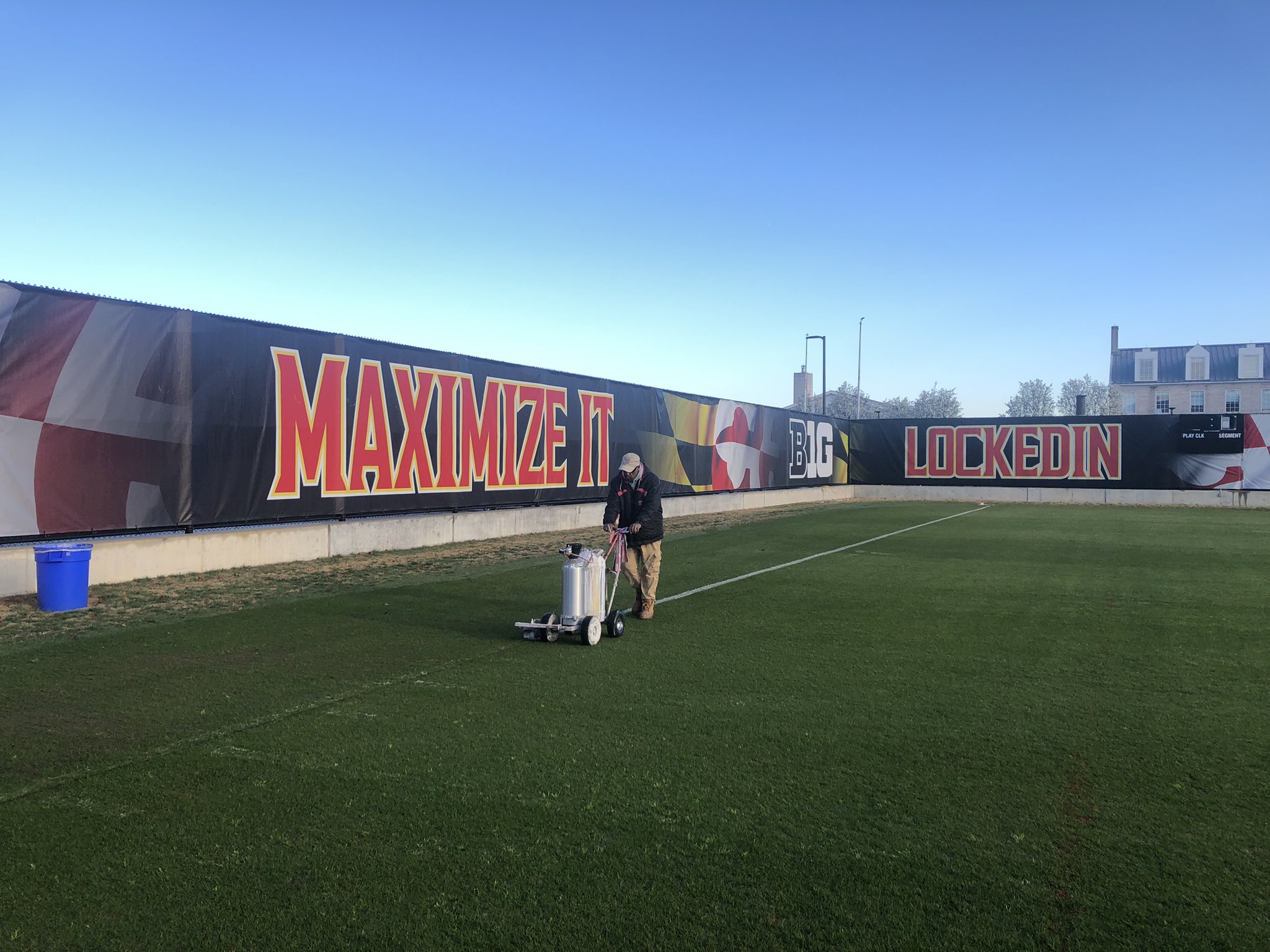 UMD Grounds Crew on Twitter "First day of TerpsFootball spring