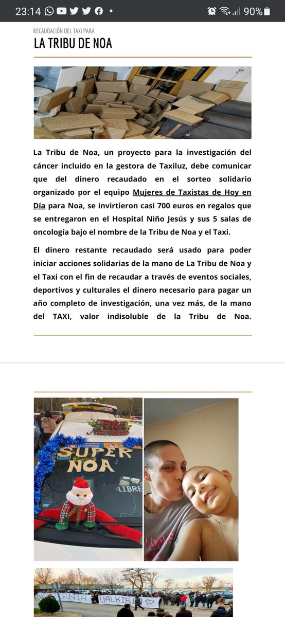 MTaxistas's tweet photo. Desde @MTaxistas  llevábamos mucho esperando para contaros como había ido la recaudación en el sorteo solidario realizado para Noa. Creemos que quien mejor que Noelia @noamc247,su madre, para contaros a que ha destinado la recaudación de la venta de 820 papeletas.
Hilo--> https://t.co/KF2xHq78kM