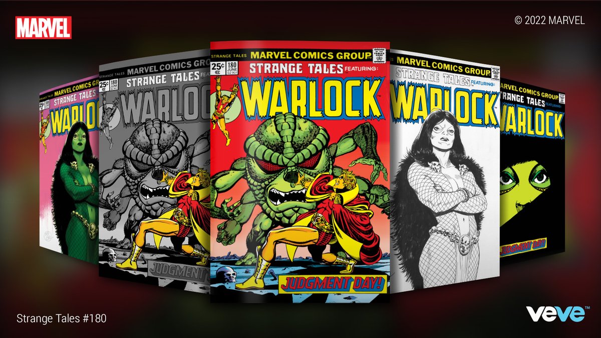 30 MINUTES!

First appearance of Gamora! <a href="/Marvel/">Marvel Entertainment</a>’s Strange Tales #180 features Rare &amp; Ultra Rare covers by David Lopez. This Super Limited Edition drops at 8 AM PDT in blind box format: bit.ly/3Jz8nNA

#MARVELxVeVe