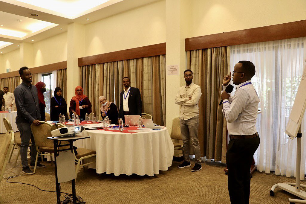 SIMADiLab's tweet photo. We’re grateful to have co-facilitated and participated in an intensive 5-days capacity building workshop for Somalia’s innovation ecosystem key players including relevant government ministries, financial institutions, business development support organizations, startups, and SMEs https://t.co/2JMSDuOBrQ