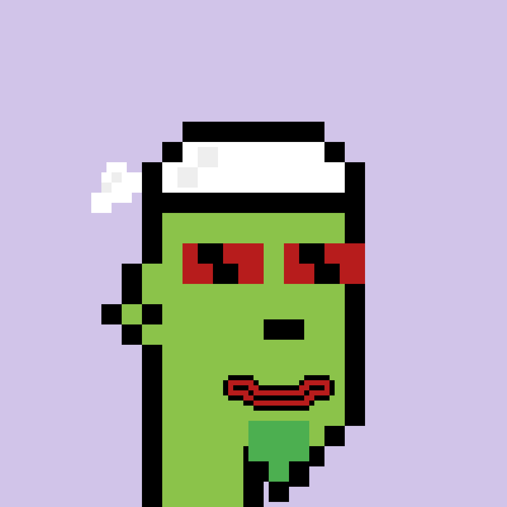 Cool Pepe.

#NFT #nftcollector #pepe #pepefrog #cryptopunks