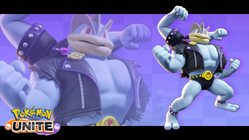 PokemonFR's tweet photo. Semez l’anarchie dans l’arène ! Mackogneur punk est maintenant disponible dans #PokemonUNITE ! 💪 https://t.co/q2kDDOqxvm