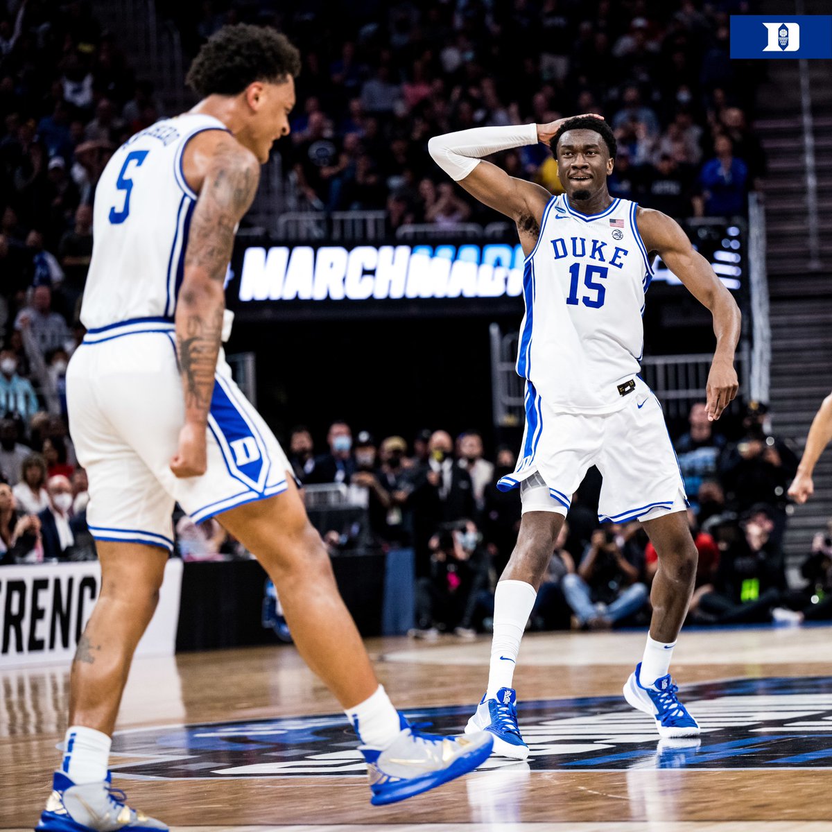 DukeMBB's tweet photo. That big March 🔋🔋 #MarchMadness https://t.co/PuOMypF701