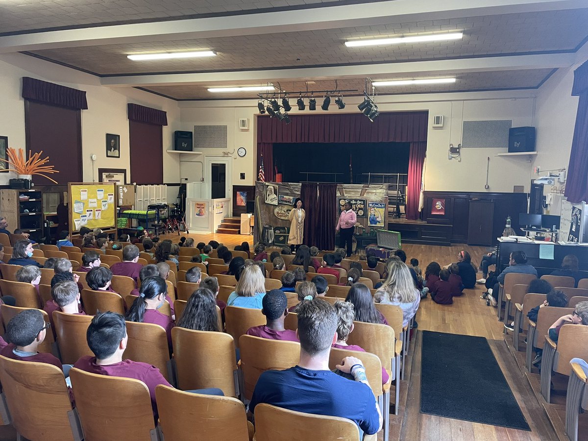 For the first time since March 2020, we were able to have the ENTIRE school together in one space to enjoy an in-person assembly! Thank you to our PTO!! 

Today is a GREAT day. How far we’ve come!!

<a href="/DedhamSchools/">Dedham Public Schools</a> <a href="/DedhamThrives/">Town of Dedham</a> #Dedham