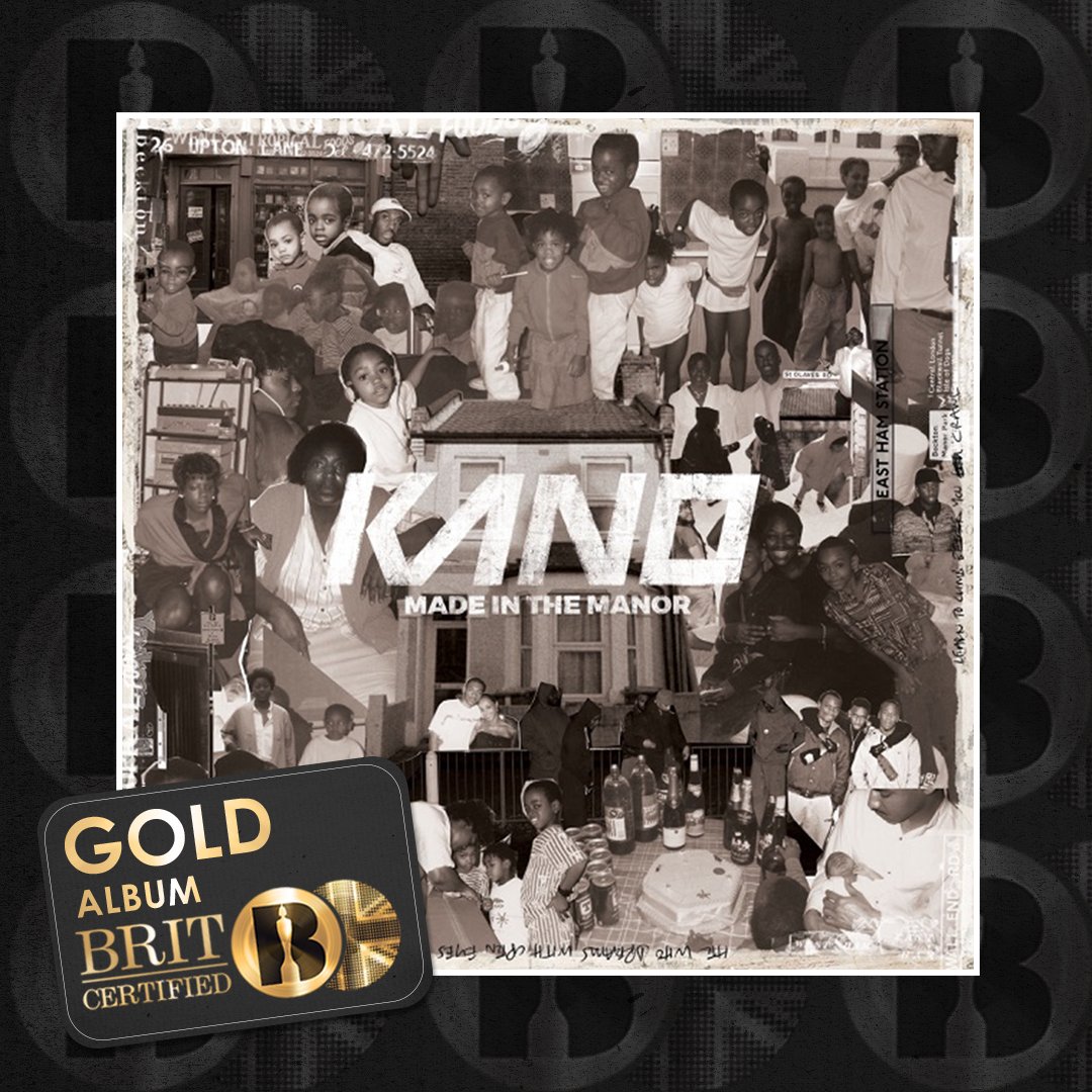 RT @BRITs: 'Made In The Manor', the album by @TheRealKano, is now #BRITcertified Gold https://t.co/mZAzQF9i9B