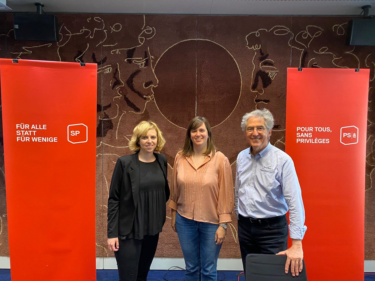 spschweiz's tweet photo. Die Leitung des #Parteirats ist gewählt! Herzlichen Glückwunsch an @alizee_rey (@psf_spf), @miriam_locher (@sp_bl) und @carlolepori (@PartSoc) zu ihrer Wahl und alles Gute für dieses spannende Amt! 🥳 🌹#PR_SP https://t.co/8uEp054TZY