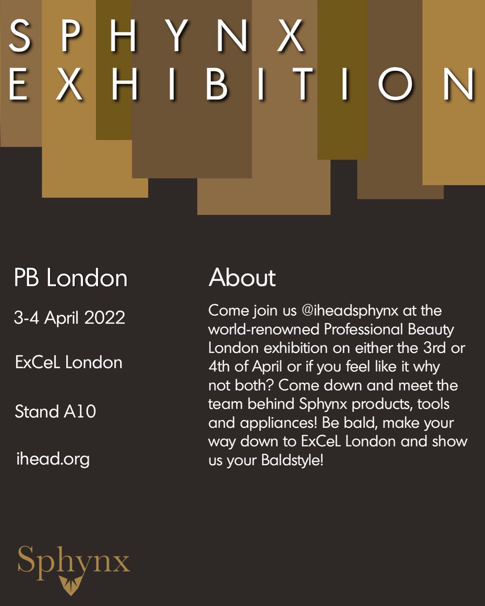 Who else is super excited for PB London? Can’t wait to meet some of you baldstyled ladies and gents and show everyone what we are all about here at <a href="/iHeadSphynx/">iHead</a>