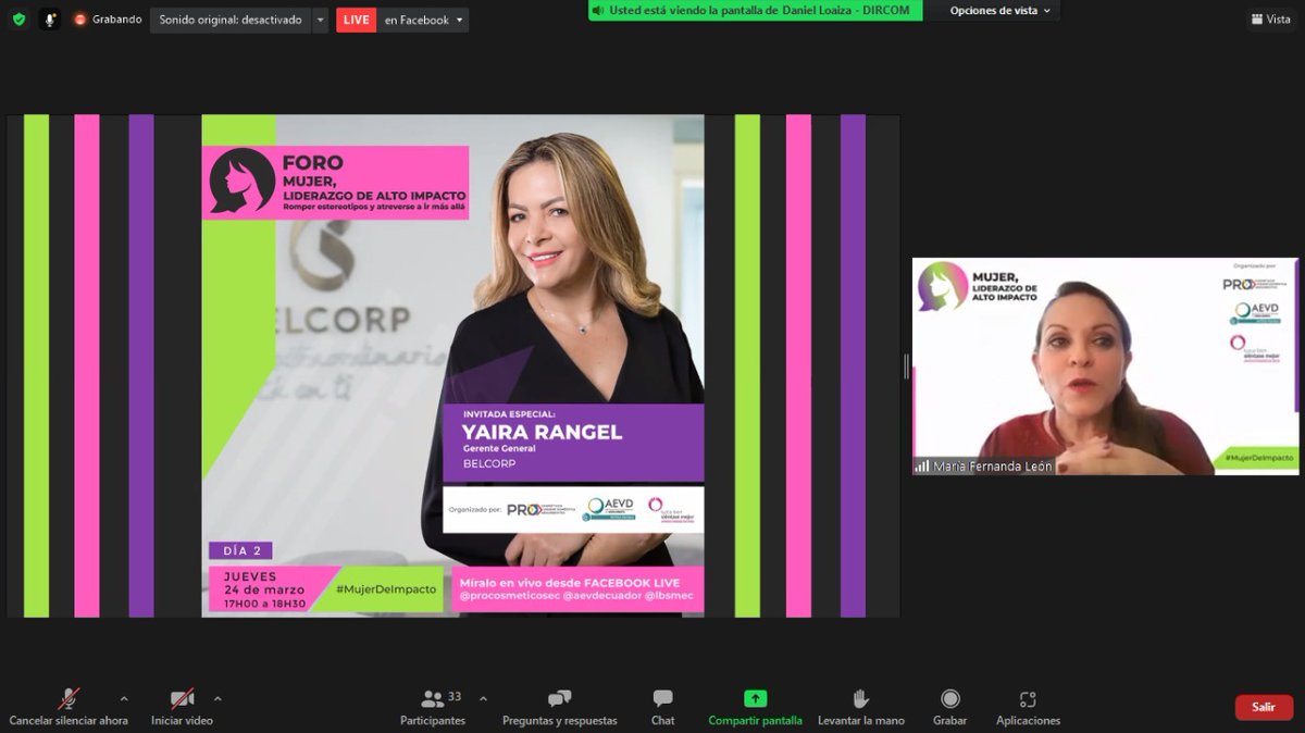 aevdecuador's tweet photo. #MujerDeImpacto 🇪🇨 | Ahora el turno de la gerente general de la empresa multinacionial #Belcorp, con sus tres marcas, #Esika, #Cyzone, #Lebel, Yaira Rangel. Mujer líder, con mucha fuerza en su alma, estratega  y que ha sabido llegar al corazón de decenas de miles de mujeres. https://t.co/ibusUJKphr