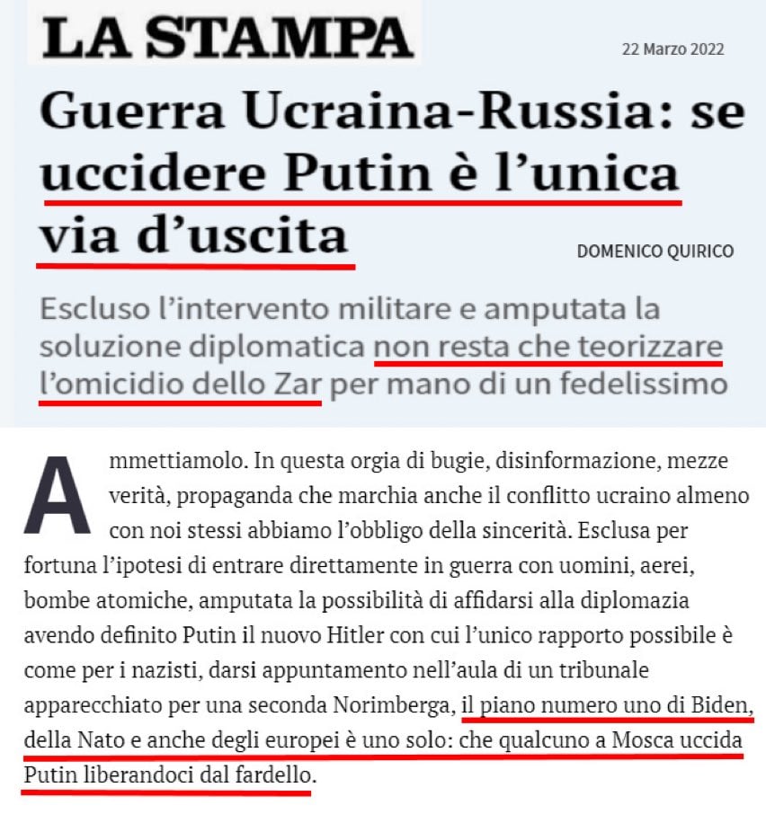 Gitro77's tweet photo. @LaStampa @MassimGiannini Adesso però lo dovete spiegare al giudice che pubblicare un articolo in cui si auspica l'assassinio del presidente di un altro Paese vuol dire raccontare i fatti. Io intanto preparo i pop-corn 🍿🍿🍿 https://t.co/AsQPmmJrSP
