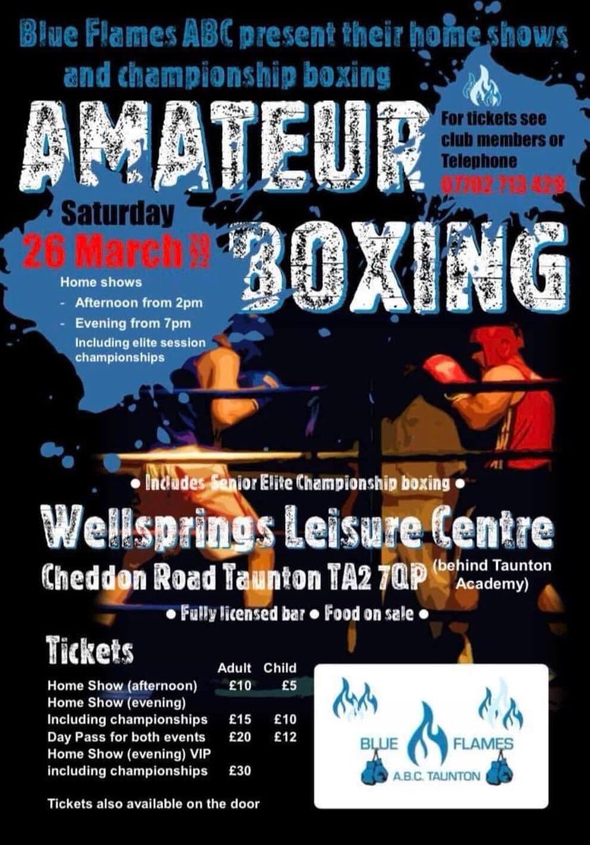 RomanBoxingGym's tweet photo. BOXING: Max Barnes and Terrance Beekma will travel to Taunton this Saturday to compete on Blue Flames ABC show. Both will be competing in their second bouts and will look to build on lessons learned from their recent debuts. We're fully behind them as always! https://t.co/4DeMy9paiQ