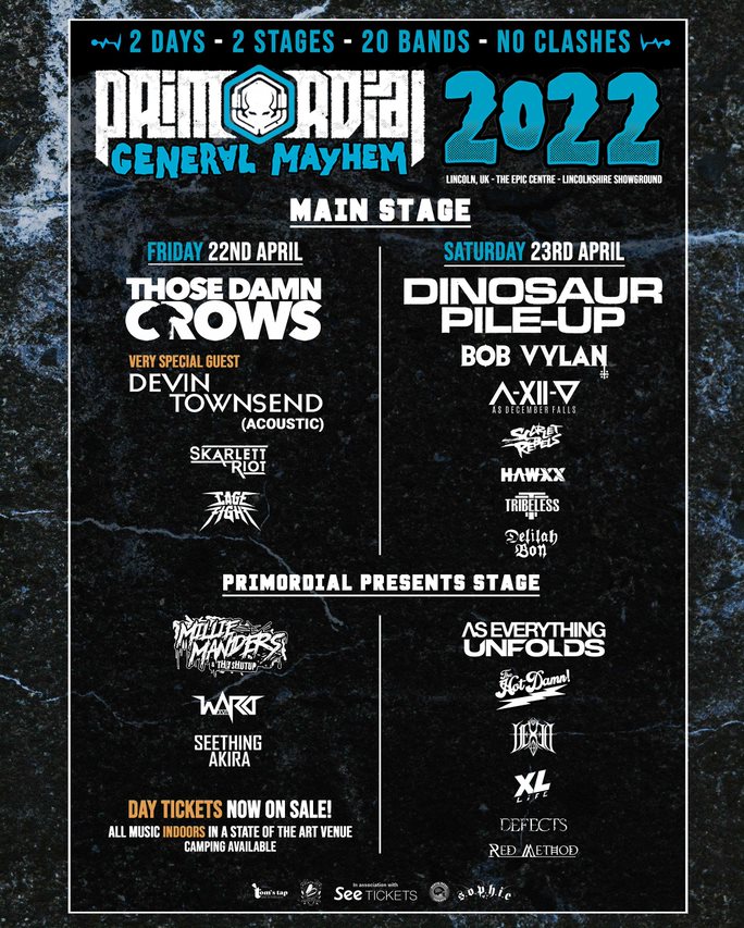See Tickets (@seetickets) on Twitter photo Day tickets are now available for <a href="/PrimordialRadio/">Primordial Radio</a> General Mayhem 🔥
Grab yours now here:
🎟️Friday - bit.ly/3uuEJme
🎫Saturday - bit.ly/3qBiQAx
🎪Weekend - bit.ly/381qApe Day tickets are now available for <a href="/PrimordialRadio/">Primordial Radio</a> General Mayhem 🔥
Grab yours now here:
🎟️Friday - bit.ly/3uuEJme
🎫Saturday - bit.ly/3qBiQAx
🎪Weekend - bit.ly/381qApe