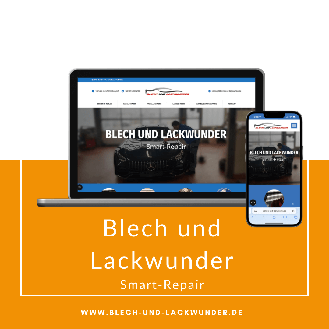 Wir freuen uns über den erfolgreichen Relaunch von blech-und-lackwunder.de .
Die Website wurde mit einem neuen Design, neue Inhalte und einer komplett neuen Struktur versehen. Zusätzlich wurden die Website für die lokale Sichtbarkeit bei

earlyconsult.de/relaunch-blech…