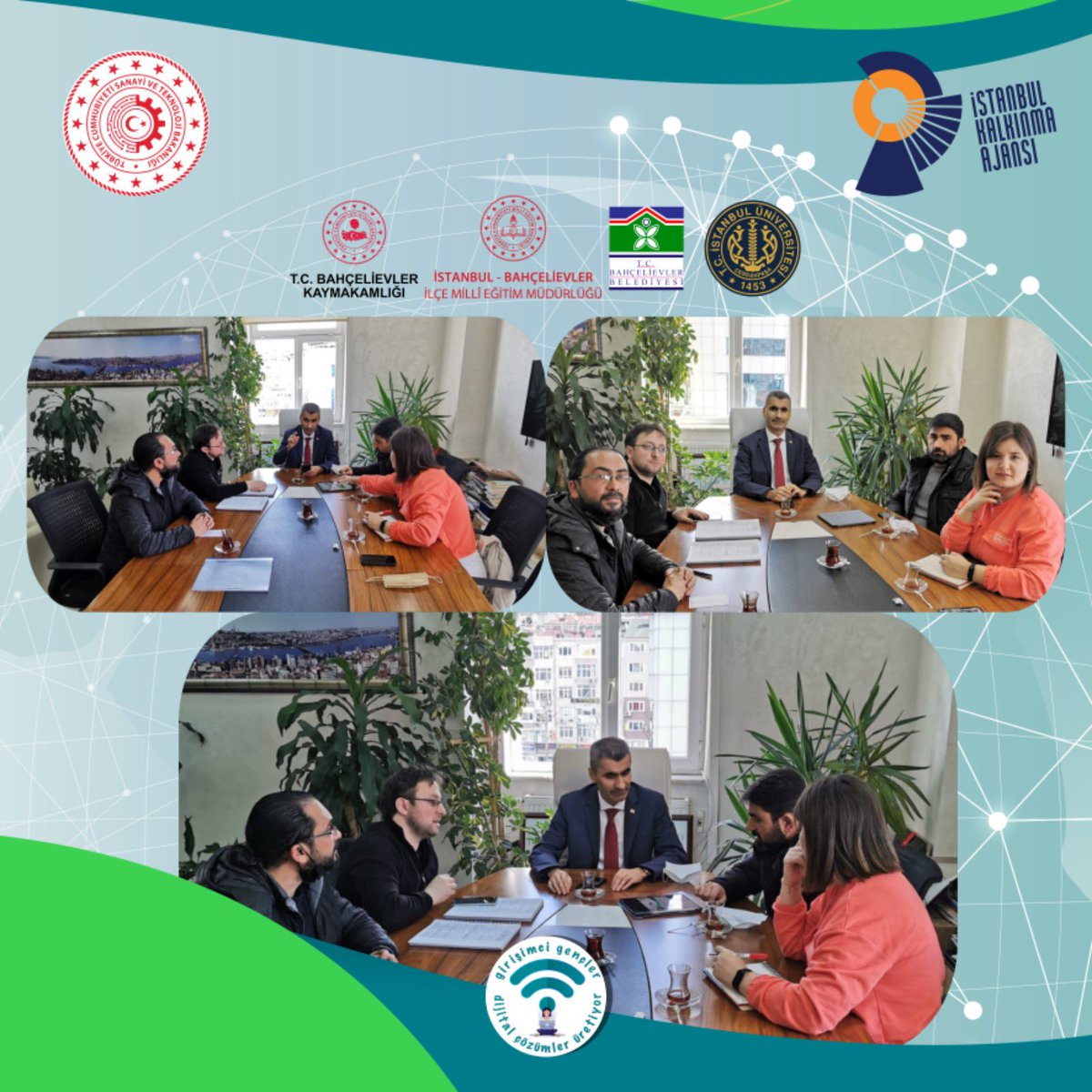 Proje ekibi, İlçe Milli Eğitim Müdürümüz Sayın Emin ÇIKRIKÇI başkanlığında toplantı gerçekleştirdi. #Çocuklarlaİstanbul #Gençlerleİstanbul #girisimcigencler <a href="/istkaorgtr/">İSTKA</a> <a href="/bahcelievlermem/">Bahçelievler İlçe Millî Eğitim Müdürlüğü</a> @cikrikciemin