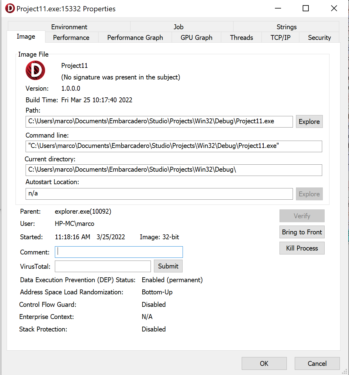 MarcoCantu on Twitter: "Blog post "RAD Studio 11.1 and Windows PE Security  Flags" at https://t.co/0NW5iyjYT4 https://t.co/RnYAgJP8qX" / Twitter