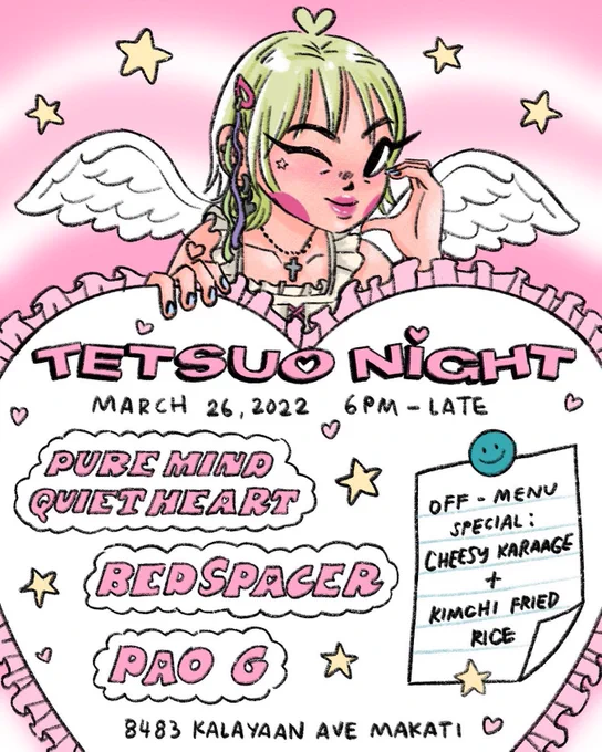 i'm so excited 4 this one! all-kpop set tomorrow at tetsuo makati, 10pm to 12am! let's dance!!! 