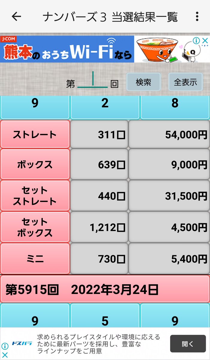 ゴロー ナンバーズ3 Loto560 Twitter