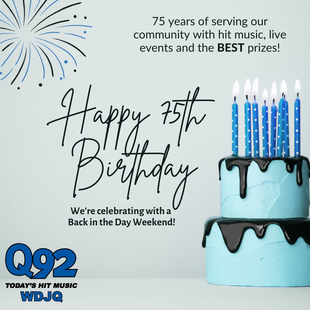 Q92 on Twitter "IT's a BITD Weekend as we celebrate 75 years of