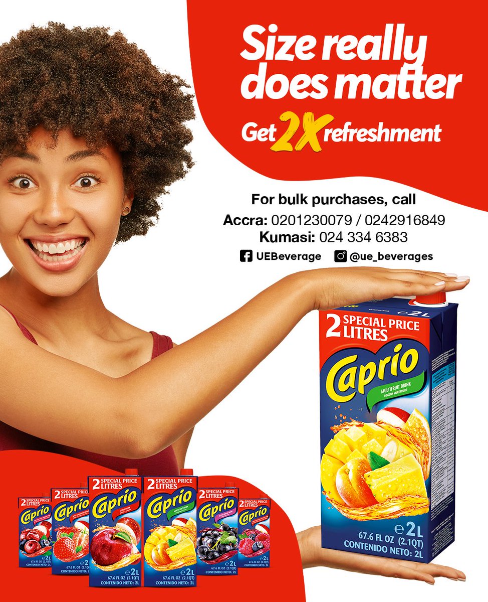 UeBeverages's tweet photo. Do you still think size really doesn’t matter? Ayoo! Don’t say we didn’t warn you o!

#uebeverages #caprio #natural #fruitjuice https://t.co/X5n9bEmMIj