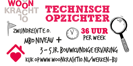 #Woonkracht10 #thuisgeven #bestewerkgever zoekt een #technisch_opzichter
Word jij onze nieuwe collega? #vacature Delen wordt gewaardeerd! woonkracht10.nl/werken-bij