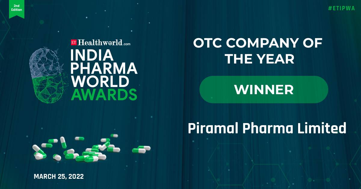 ETHealthWorld's tweet photo. #LiveNow #ETIPWA
Congratulations to Piramal Pharma Limited for being awarded OTC Company Of The Year at the ET India Pharmaworld Awards.
Live Now: https://t.co/LiIr2A2lyn
@PiramalGroup https://t.co/DaxGYcSXo9