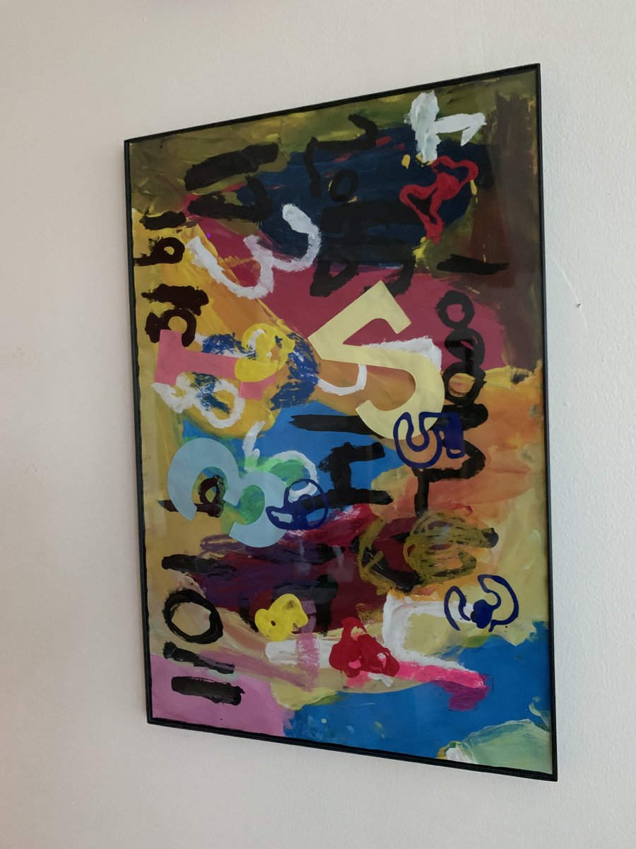SDMHarmony's tweet photo. Congratulations to these two Artists of the Month! Their art pieces are hung in Mrs. Stuckey's office. What a great way to wrap up Youth Art Month by celebrating these two young artists! Thanks @MrCalvertArt for recognizing and inspiring our students! #MiltonPride https://t.co/EyfDlP9C2R